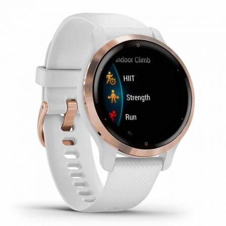 Garmin Venu 2S, Oro rosa y Correa blanca